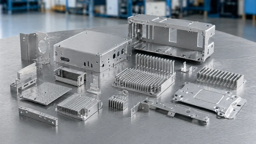 Aluminum stamping parts - precision components including heatsinks and enclosures