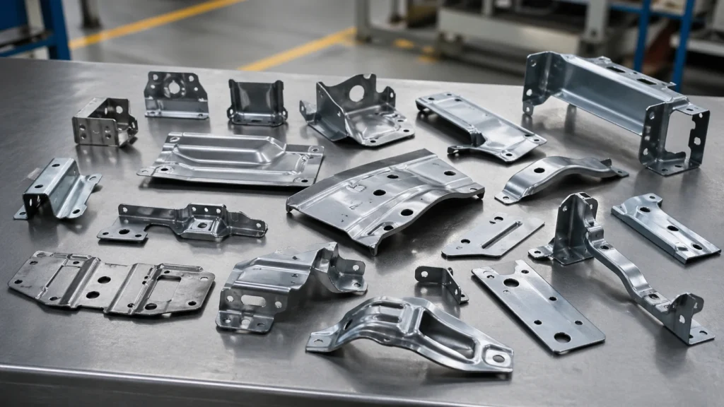 Automotive metal stamping parts - car body brackets and assembly components