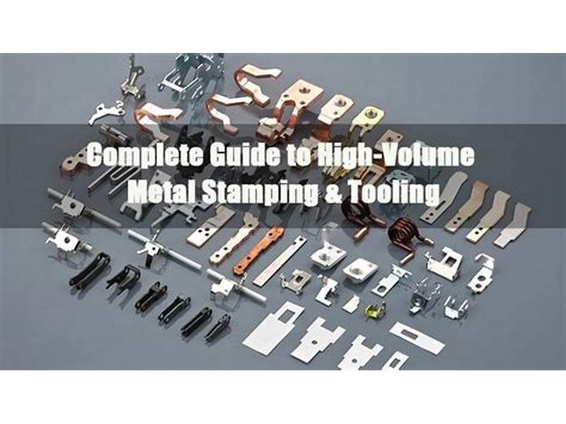 Cost comparison chart showing unit price vs volume for high and low volume metal stamping programs