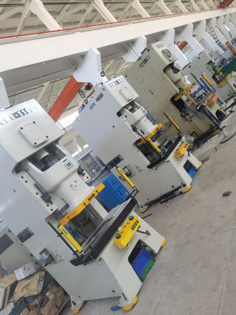 China metal stamping factory production floor