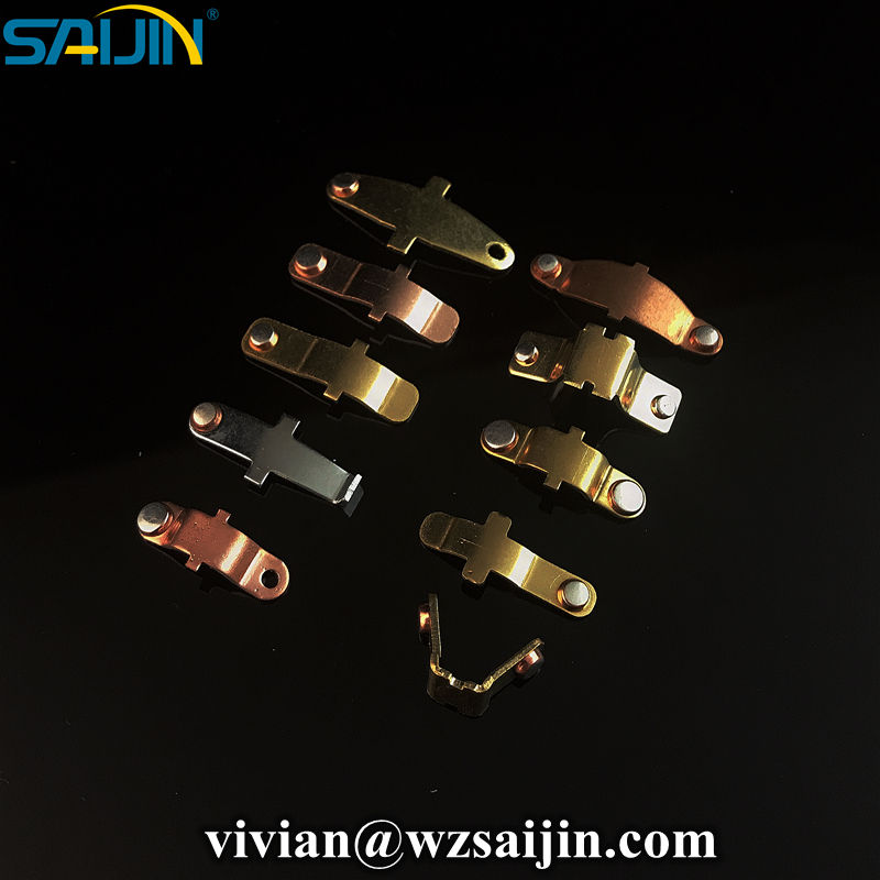 Precision stamped electrical contacts and connector terminals in copper and brass