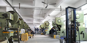 In-house die tooling CNC machining workshop at metal stamping factory