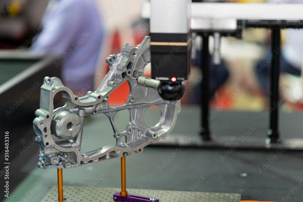 CMM coordinate measuring machine inspection of precision stamped metal parts