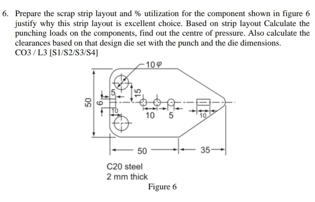 Metal stamping cost analysis showing material yield and strip layout optimization engineering