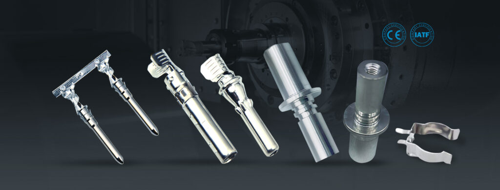 Variety of custom metal stamping parts including brackets, clips, and formed components for OEM production