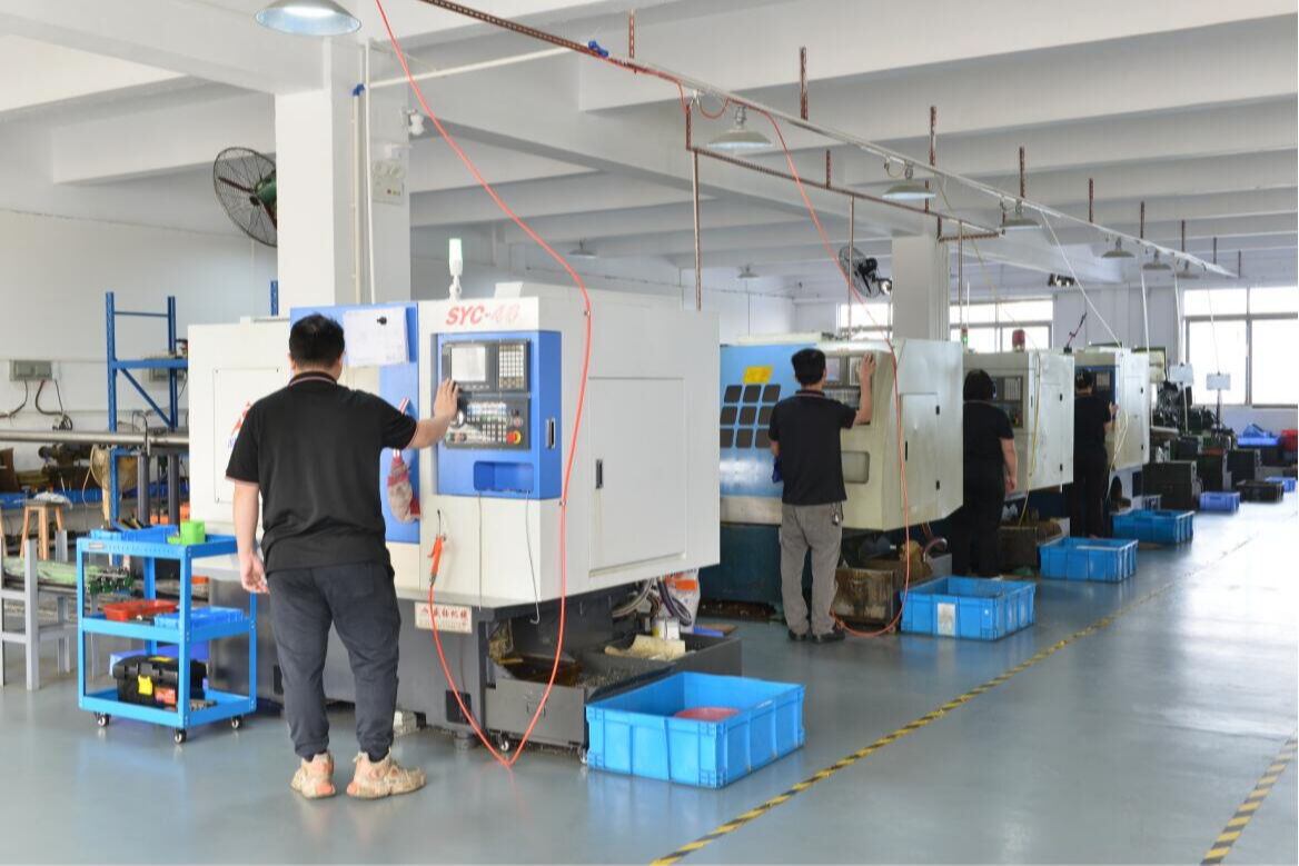 CNC machining center for precision metal parts manufacturing