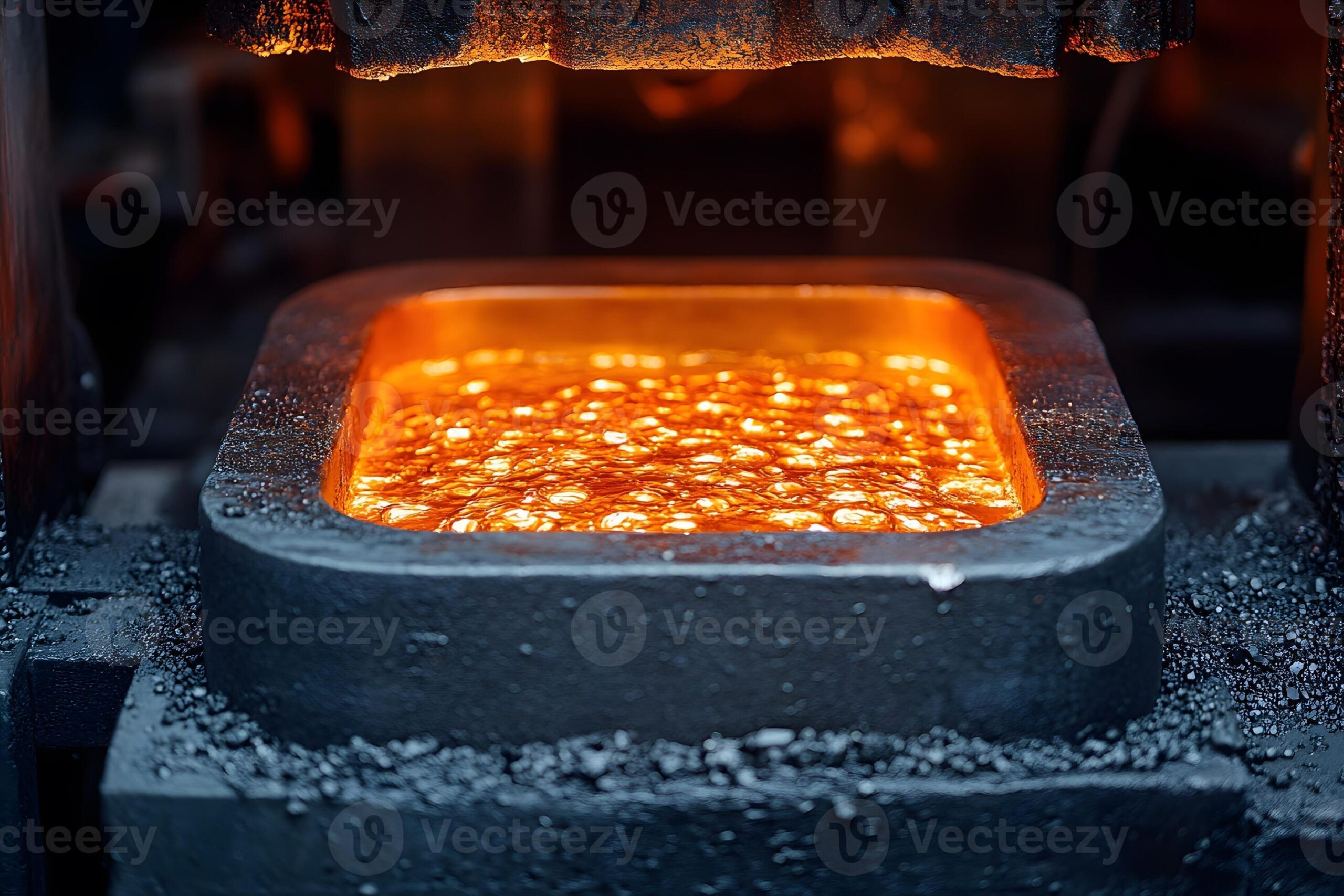 Aluminum die casting machine in industrial production