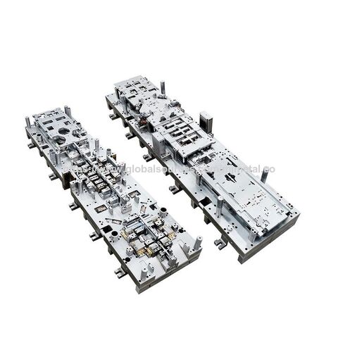 Transfer die stamping press for large automotive parts