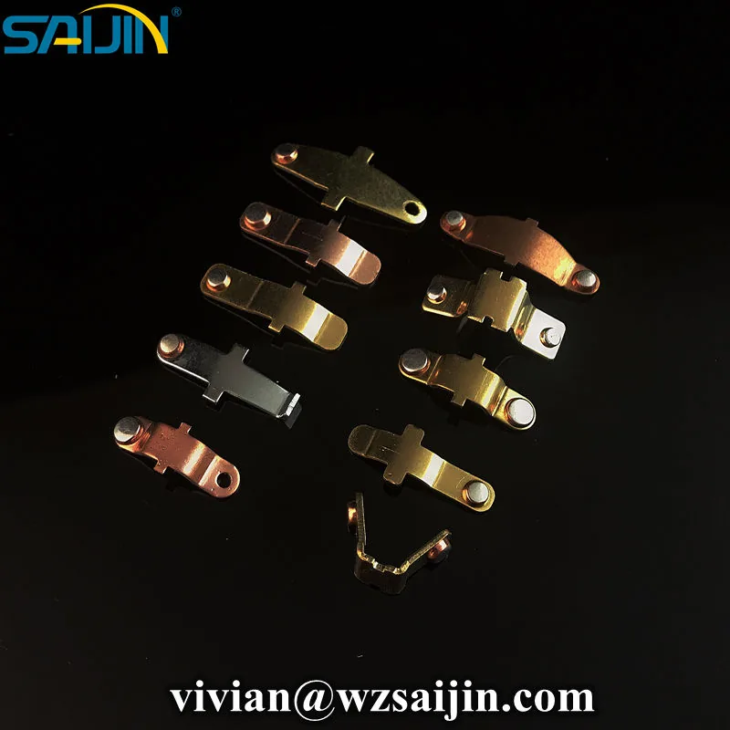 Precision stamped electrical contacts and connector terminals in copper and brass